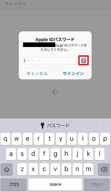 パスワード入力画面