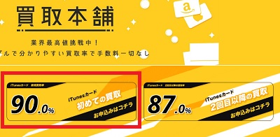 買取本舗iTunesカードお申込み手順2
